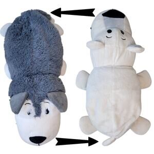 FlipaZoo Asher Husky Dog Poppi Polar Bear Plush